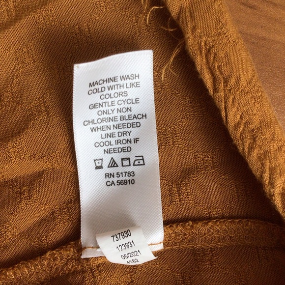 Women's Maurices Brown Relaxed Pleated Tank Top‎ Size XS - Picture 6 of 8